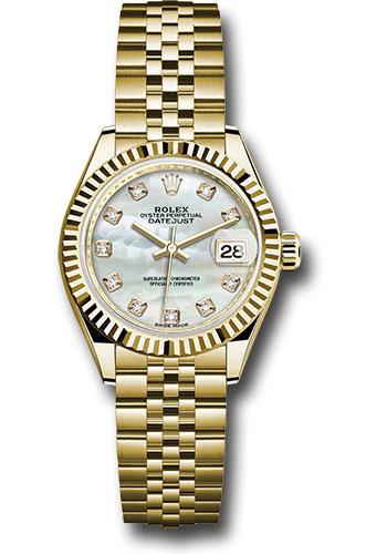 Pre-owned Rolex Yellow Gold Lady-Datejust — 279178