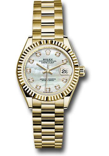 Pre-owned Rolex Yellow Gold Lady-Datejust — 279178