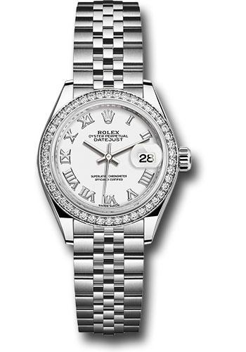 Pre-owned Rolex Steel and White — 279384RBR