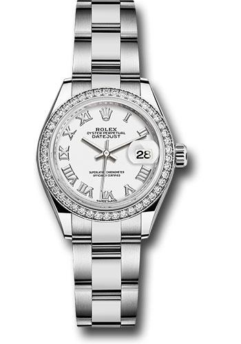 Pre-owned Rolex Steel and White — 279384RBR