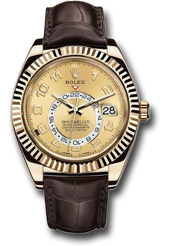 Pre-owned Rolex Yellow Gold Sky-Dweller — 326138