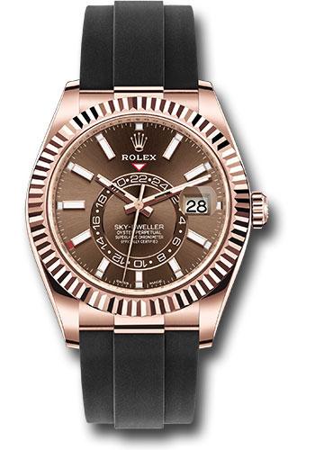 Pre-owned Rolex Everose Gold Sky-Dweller — 326235