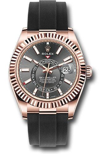 Pre-owned Rolex Everose Gold Sky-Dweller — 326235
