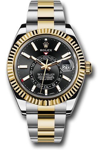Pre-owned Rolex Yellow Rolesor Sky-Dweller — 326933