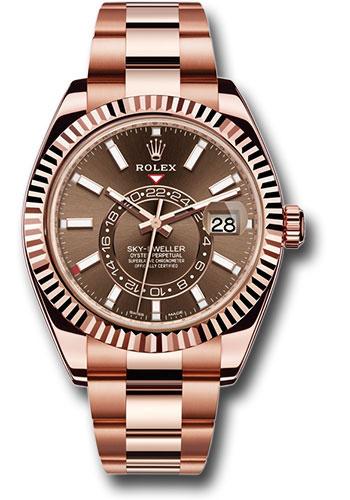 Pre-owned Rolex Everose Gold Sky-Dweller — 326935