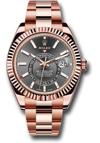 Pre-owned Rolex Everose Gold Sky-Dweller — 326935