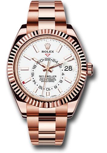 Pre-owned Rolex Everose Gold Sky-Dweller — 326935