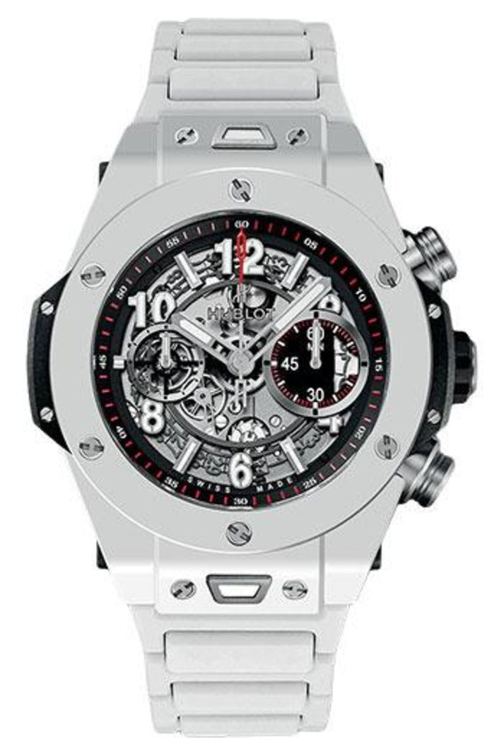 Hublot Big Bang UNICO White Ceramic Bracelet 45mm 411.HX.1170.HX