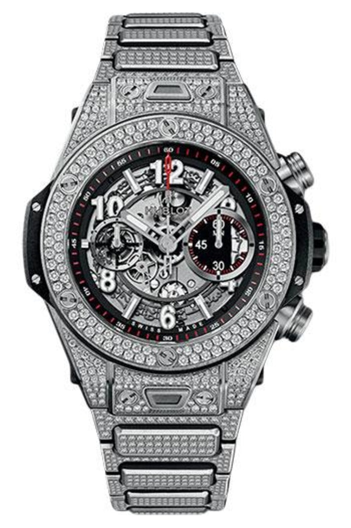 Hublot Big Bang UNICO Titanium Pavé Bracelet 45mm 411.NX.1170.NX.3704