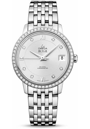 Omega De Ville Prestige Silver Diamond 424.15.33.20.52.001 watch