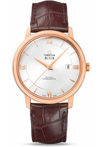 Omega De Ville Prestige Silver Red Gold 424.53.40.20.02.001 watch