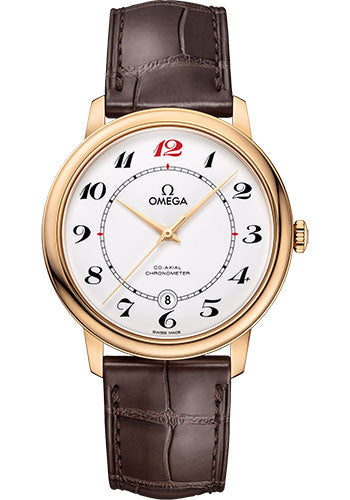 Omega De Ville White Enamel Yellow Gold 424.53.40.20.04.005 watch