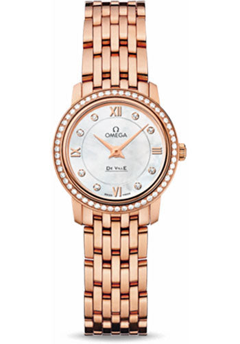 Omega De Ville Prestige Quartz Red Gold 424.55.24.60.55.002 watch