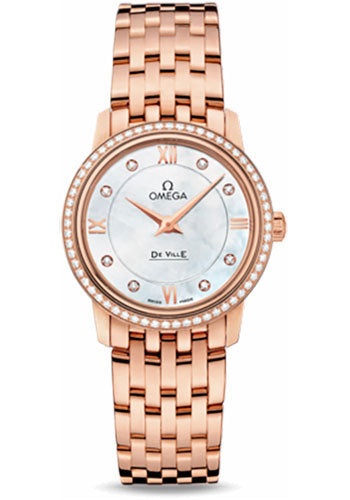 Omega De Ville Prestige Quartz Red Gold 424.55.27.60.55.002 watch