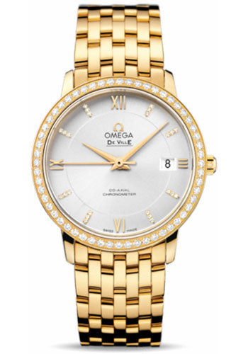Omega De Ville Prestige Silver Diamond 424.55.37.20.52.002 watch