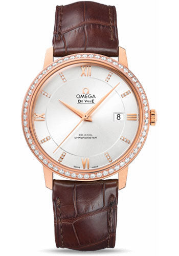 Omega De Ville Prestige Silver Diamond 424.58.40.20.52.002 watch