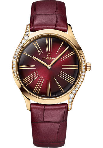 Omega De Ville Tresor Quartz Red Garnet 428.58.36.60.11.001 watch