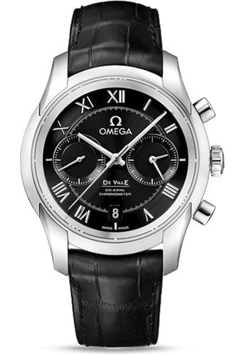 Omega De Ville Chronograph Black Steel 431.13.42.51.01.001 watch