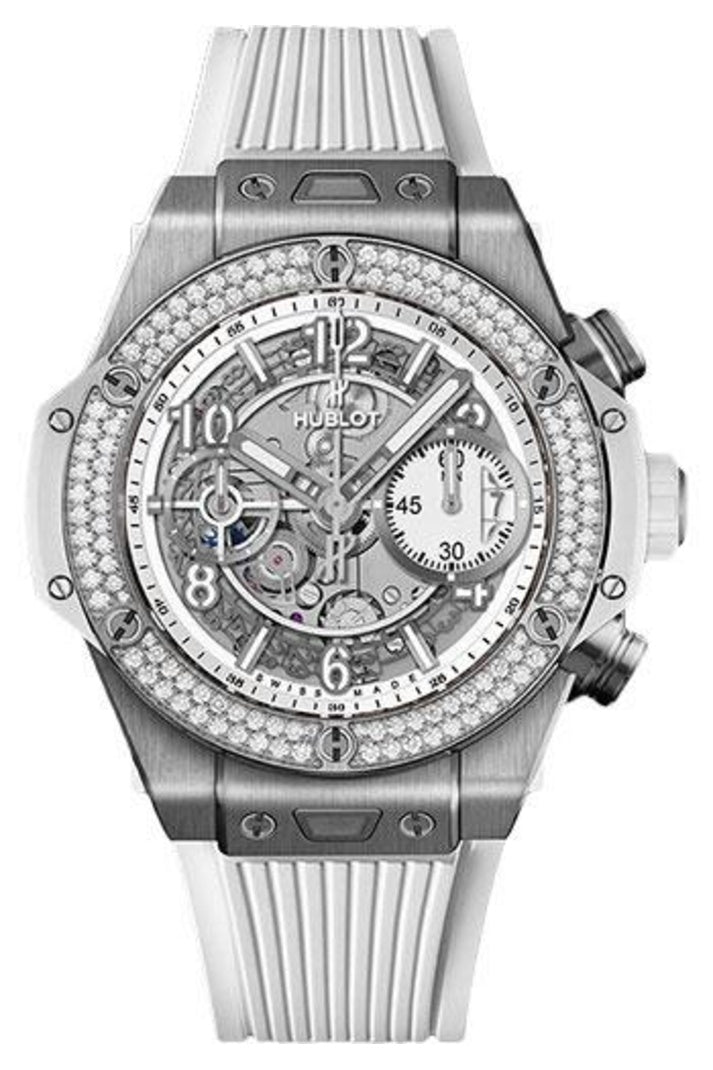Hublot Big Bang UNICO Titanium White Diamond Bezel 42mm 441.NE.2010.RW.1104