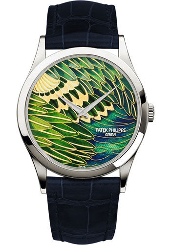 Pre-owned Patek Philippe Calatrava Rare Handcrafts — 5077P-089