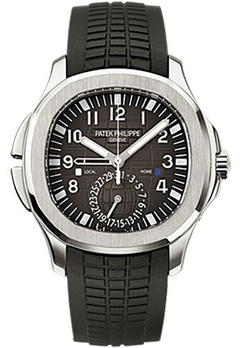 Pre-owned Patek Philippe Mens Aquanaut Dual — 5164A-001