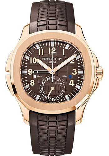 Pre-owned Patek Philippe Mens Aquanaut Travel — 5164R-001