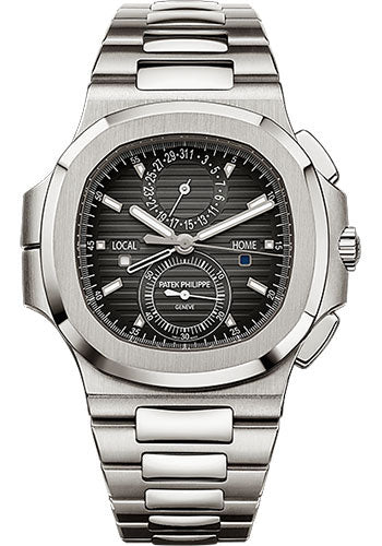 Pre-owned Patek Philippe Nautilus Travel Time — 5990/1A-001