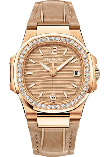 Pre-owned Patek Philippe Nautilus Date Sweep — 7010R-012