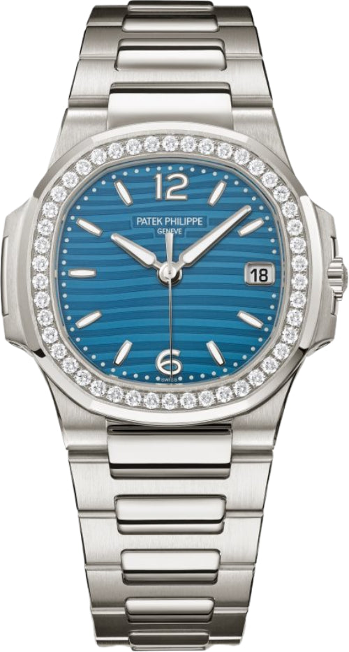 Pre-owned Patek Philippe Nautilus 'Ladies' White 32mm — ES-7010/1G-013