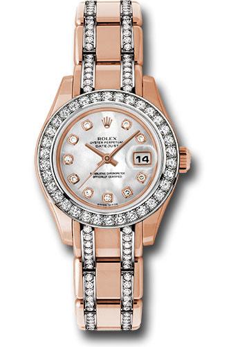 Pre-owned Rolex Everose Gold Lady-Datejust — 80285.74945