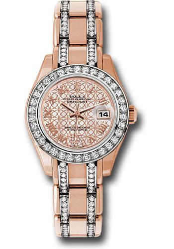 Pre-owned Rolex Everose Gold Lady-Datejust — 80285.74945