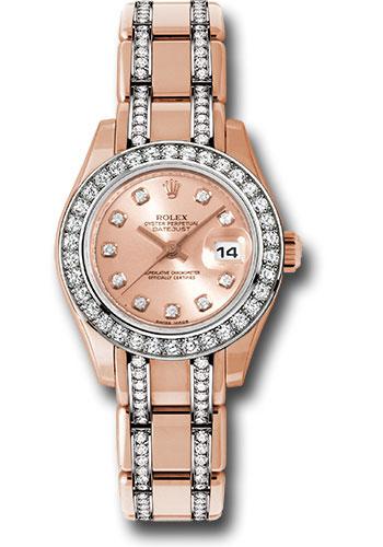 Pre-owned Rolex Everose Gold Lady-Datejust — 80285.74945