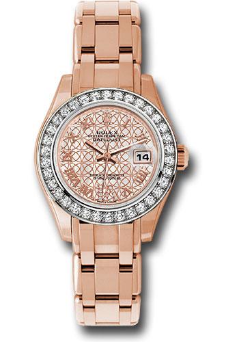 Pre-owned Rolex Everose Gold Lady-Datejust — 80285