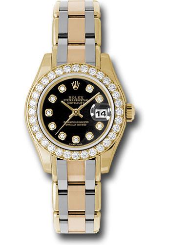 Pre-owned Rolex Yellow Gold Lady-Datejust — 80298bic
