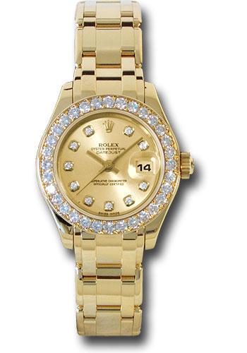 Pre-owned Rolex Yellow Gold Lady-Datejust — 80298