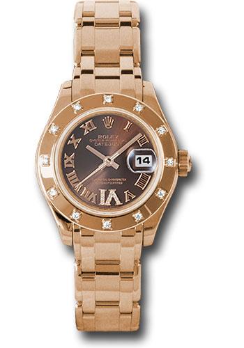 Pre-owned Rolex Pink Gold Lady-Datejust — 80315