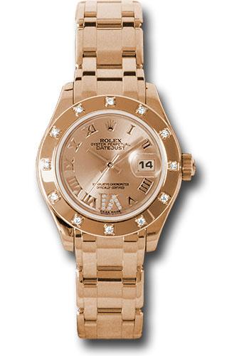 Pre-owned Rolex Pink Gold Lady-Datejust — 80315