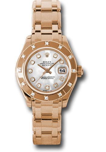 Pre-owned Rolex Pink Gold Lady-Datejust — 80315