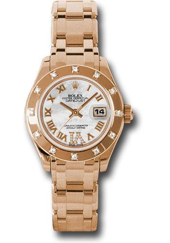 Pre-owned Rolex Pink Gold Lady-Datejust — 80315