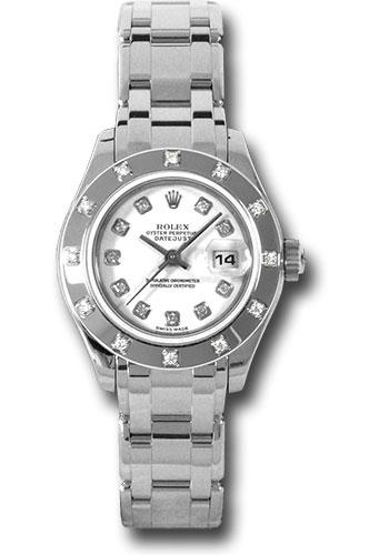 Pre-owned Rolex White Gold Lady-Datejust — 80319
