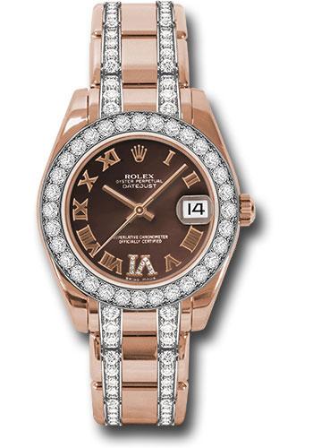 Pre-owned Rolex Everose Gold Datejust — 81285