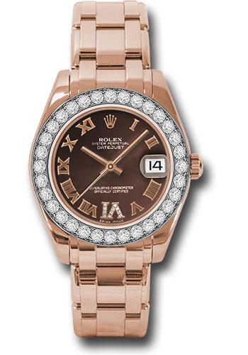 Pre-owned Rolex Everose Gold Datejust — 81285