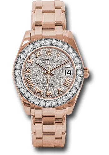 Pre-owned Rolex Everose Gold Datejust — 81285
