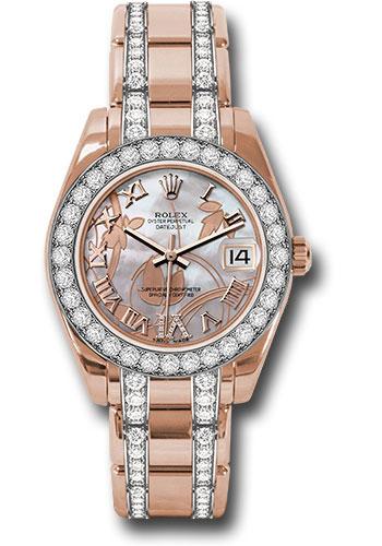 Pre-owned Rolex Everose Gold Datejust — 81285