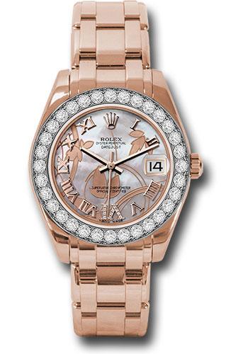 Pre-owned Rolex Everose Gold Datejust — 81285