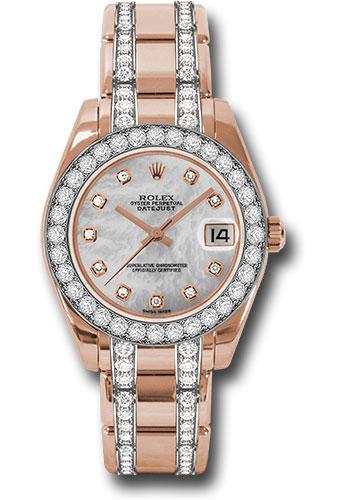 Pre-owned Rolex Everose Gold Datejust — 81285