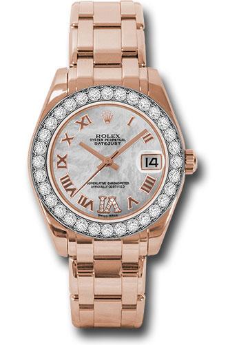 Pre-owned Rolex Everose Gold Datejust — 81285