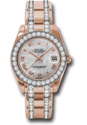 Pre-owned Rolex Everose Gold Datejust — 81285