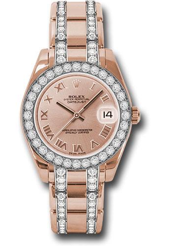 Pre-owned Rolex Everose Gold Datejust — 81285