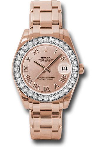 Pre-owned Rolex Everose Gold Datejust — 81285